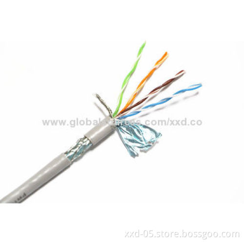 SFTP CAT5e LAN Cable with 24AWG Copper Conductor, Up to 120m Working DistanceNew